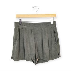 Lavender Brown 100% Rayon Charcoal Shorts Size M